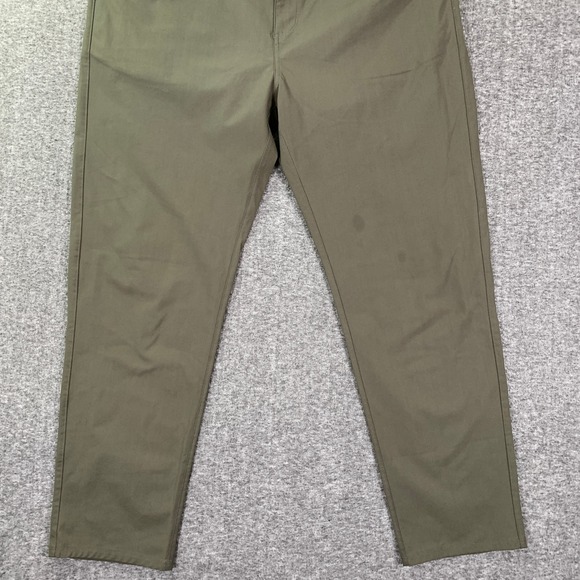 Vuori Meta Pants Men 38x29 Green Chino Trousers Performance Modern - Picture 2 of 14